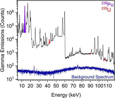 Spectroscopic analysis of Pu-bearing compounds in double-walled cells